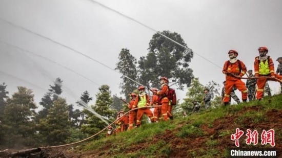 演練現(xiàn)場(chǎng)。瀘州消防供圖