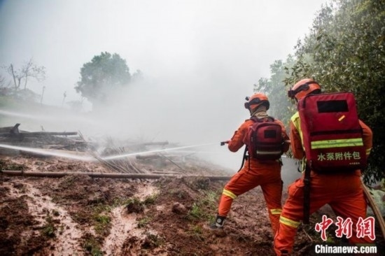 演練現(xiàn)場(chǎng)。瀘州消防供圖