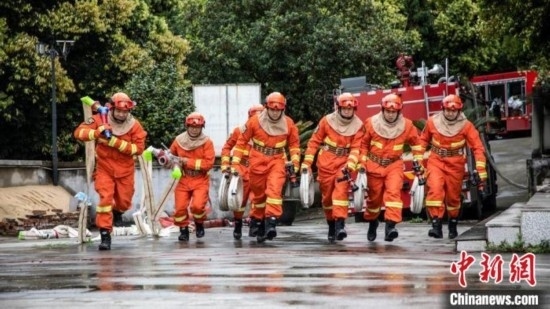 演練現(xiàn)場(chǎng)。瀘州消防供圖