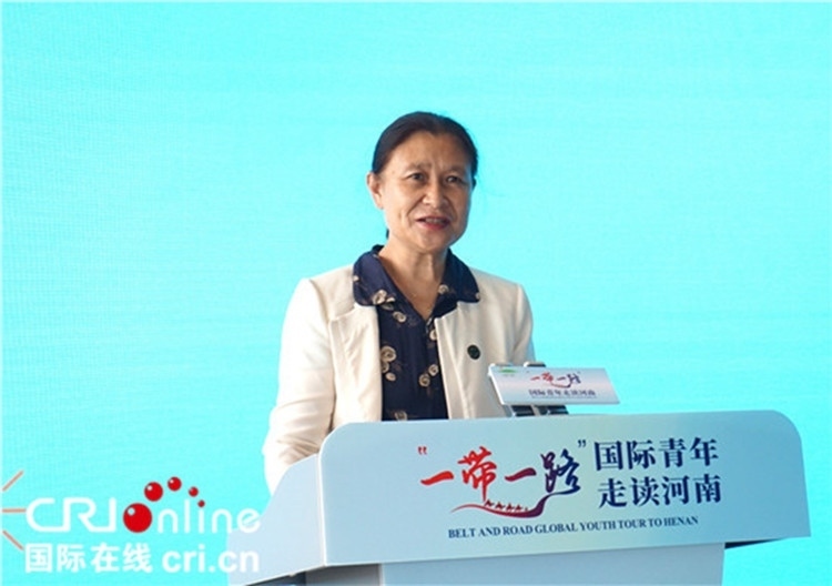 中國人民對外友好協(xié)會(huì)二級巡視員李冬梅致辭。賈親親 攝