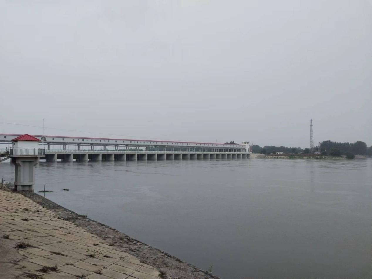 獨(dú)流減河進(jìn)洪閘。受訪者供圖