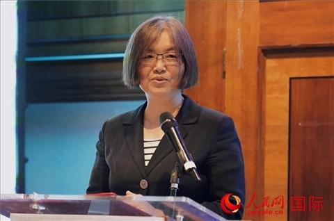 薛伶致辭。人民網(wǎng) 郭錦標攝