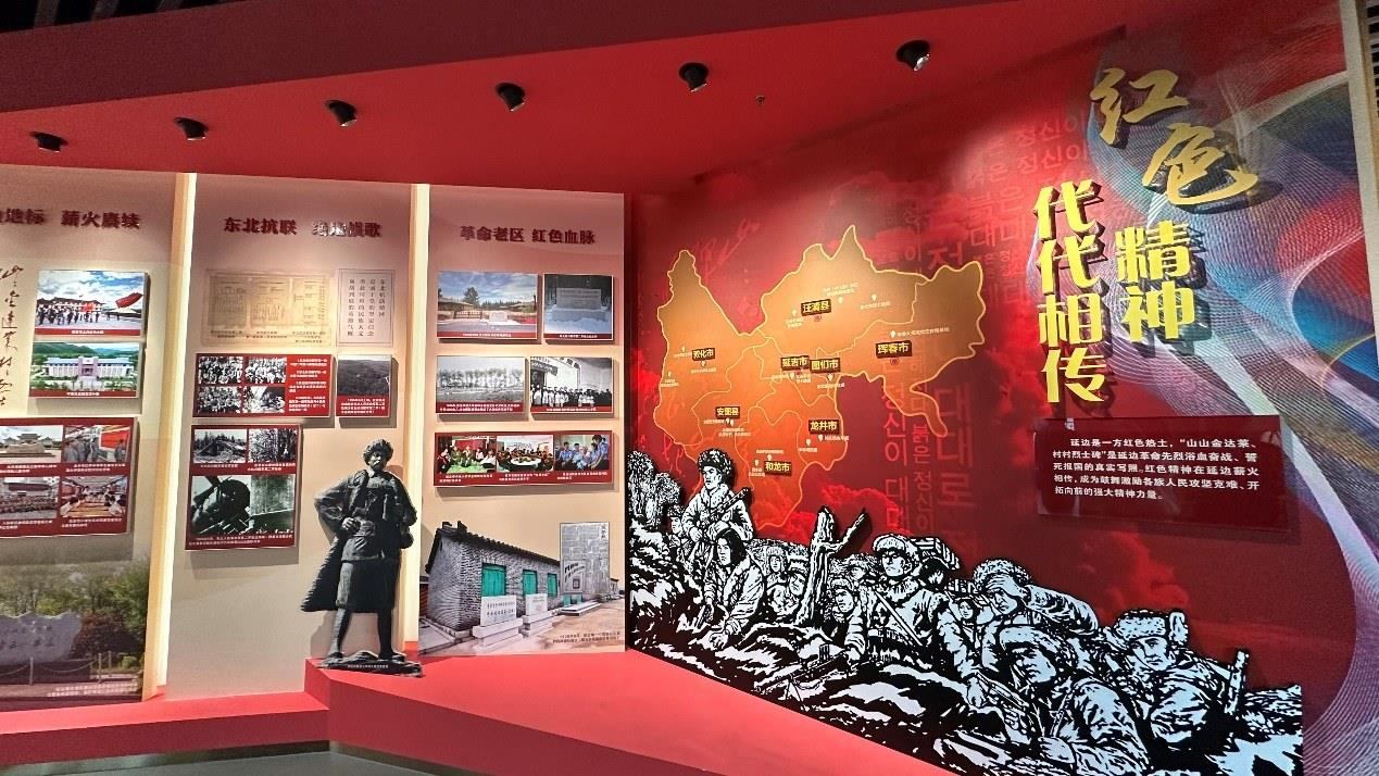 《千秋正氣-朝鮮族革命斗爭(zhēng)史陳列》展廳。人民網(wǎng)記者 金洪花攝