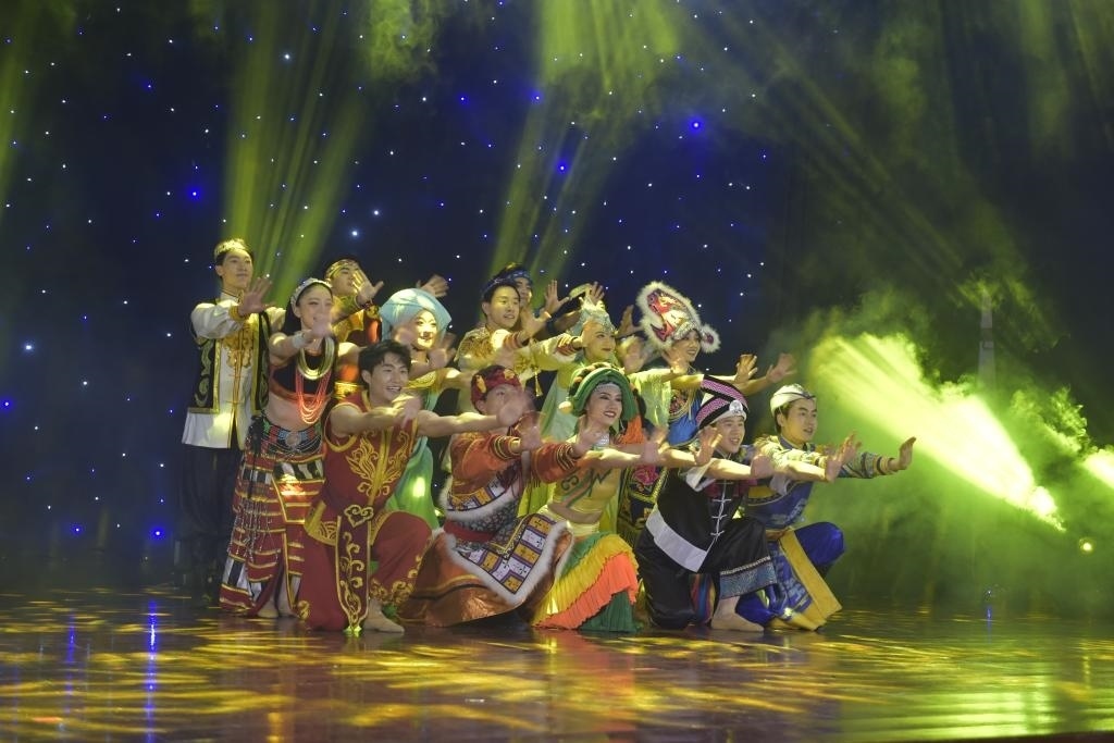 5月27日，演員在柬埔寨金邊真臘歌劇院演出。