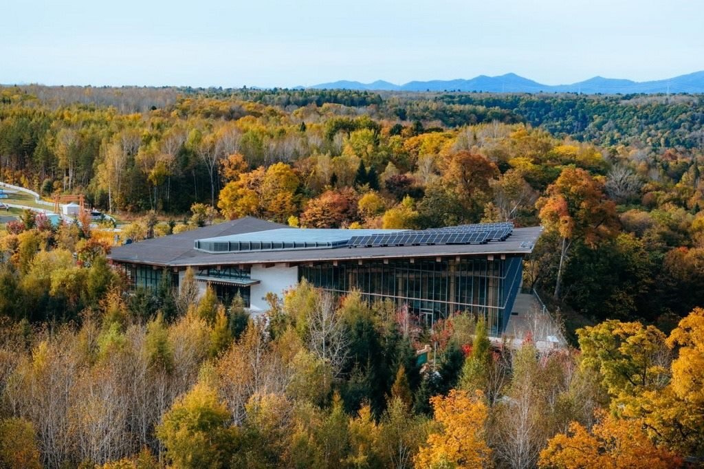 園區(qū)在多棟建筑上都安裝有分布式光伏發(fā)電設(shè)施。邱活攝