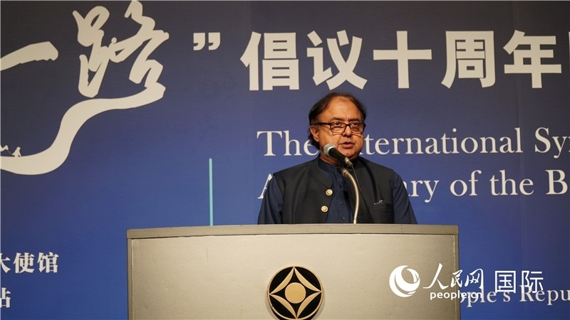 巴基斯坦駐日大使塔拉爾發(fā)言。人民網(wǎng) 蔣曉辰攝