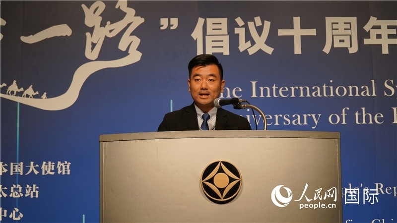 泰中“一帶一路”研究中心主任威倫發(fā)言。人民網(wǎng) 蔣曉辰攝