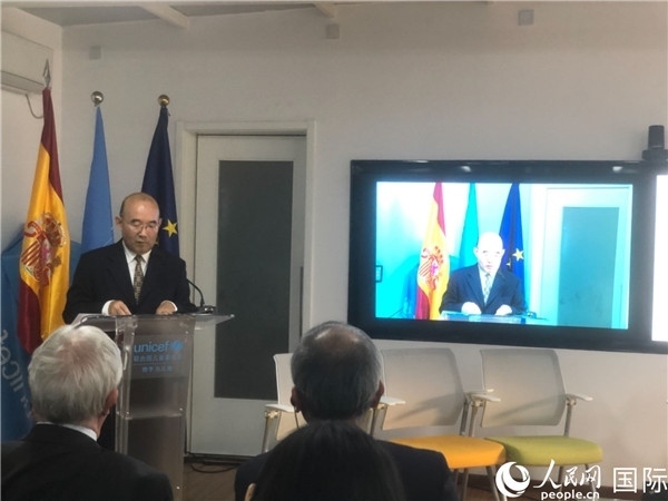 生態(tài)環(huán)境部應(yīng)對(duì)氣候變化司一級(jí)巡視員孫楨在研討會(huì)上致辭。 人民網(wǎng)記者 趙健攝