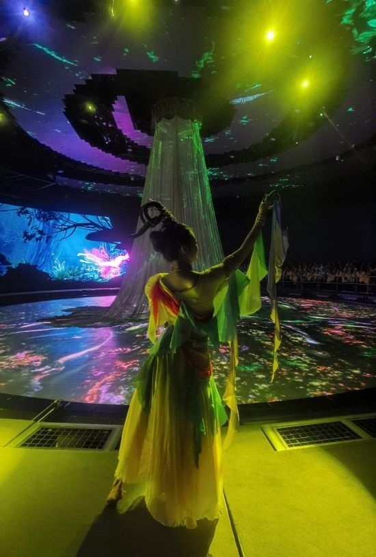 《天釀》演出場(chǎng)景。本報(bào)記者常雯宜攝