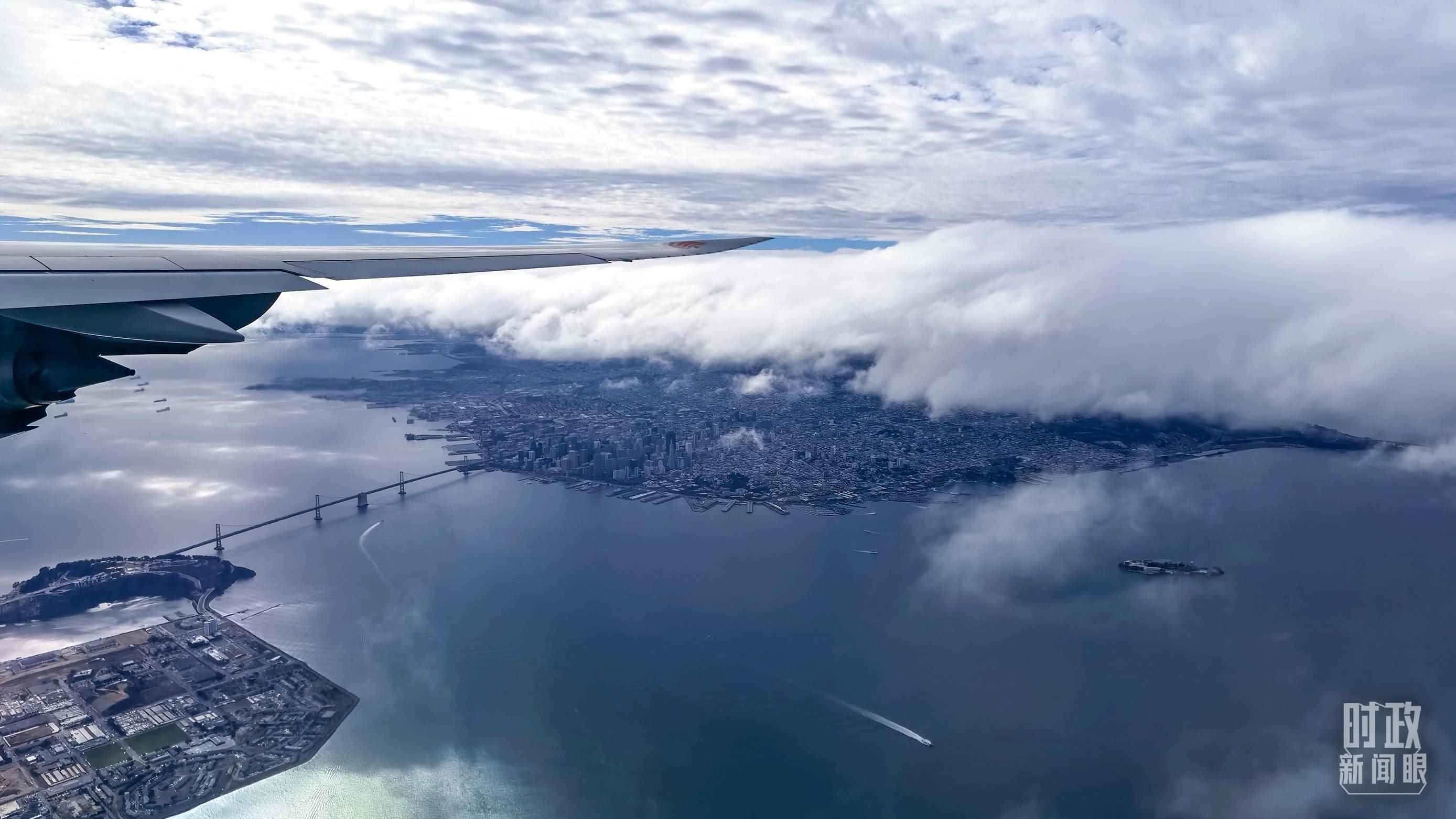 △俯瞰舊金山。（總臺央視記者馬亞陽拍攝）