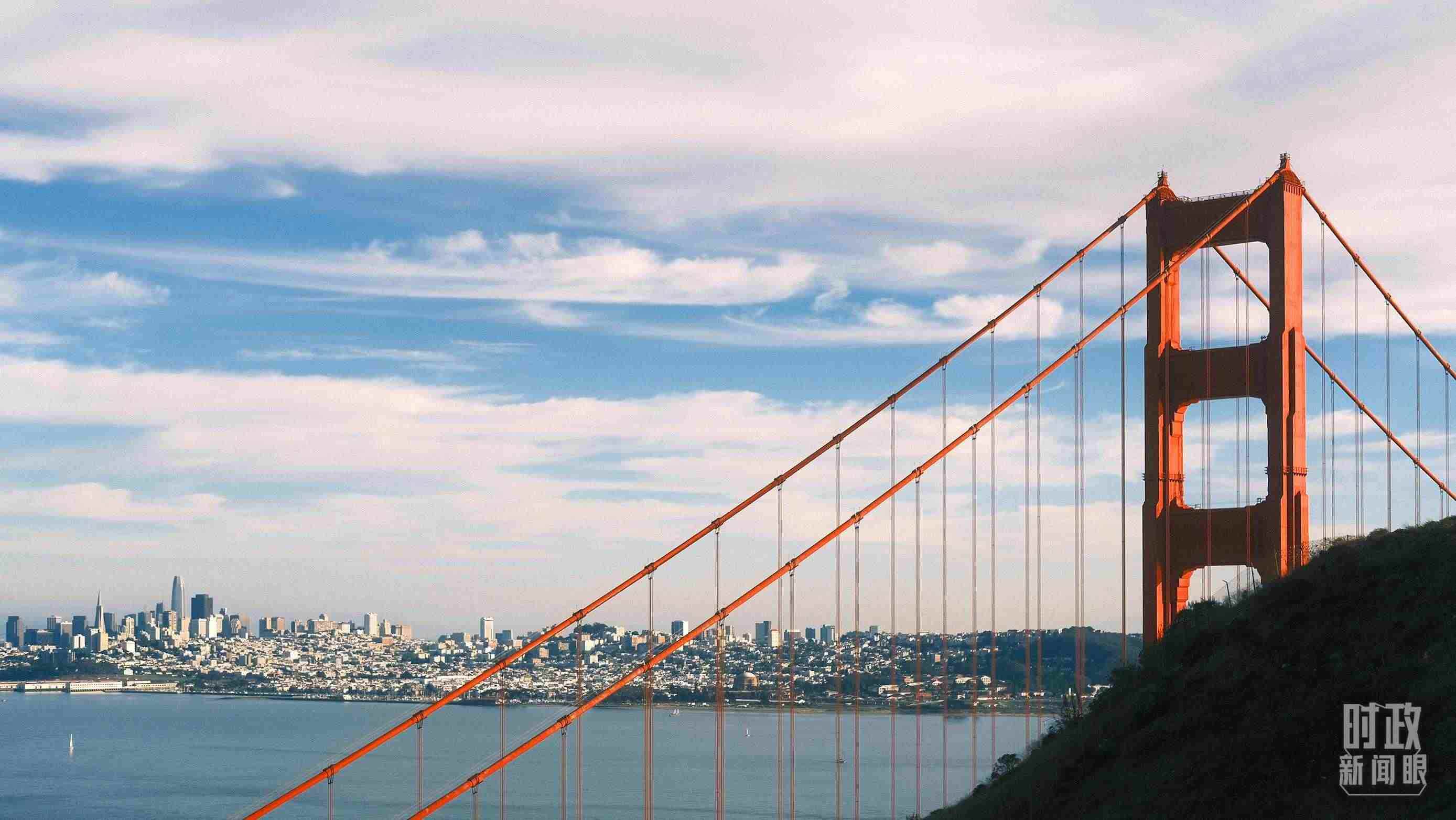 舊金山，金門大橋。（總臺央視記者盧心雨拍攝）