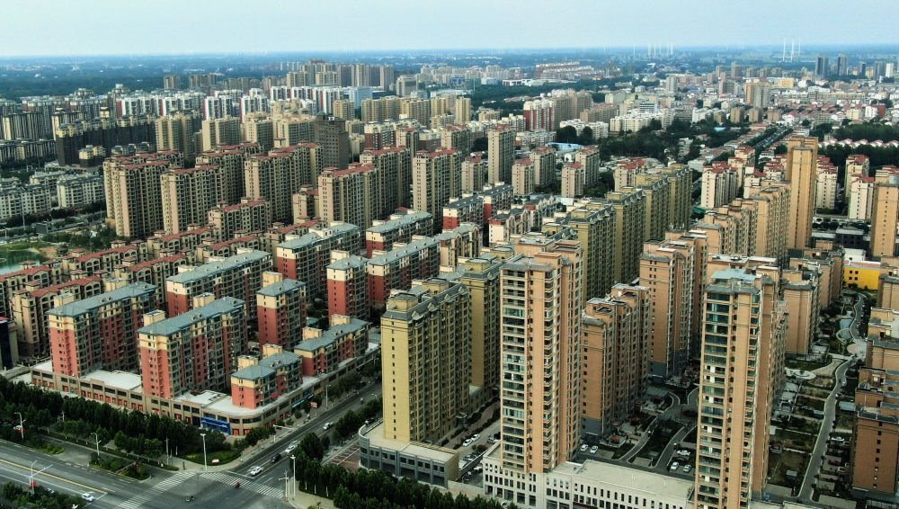 這是2021年6月23日拍攝的蘭考縣縣城（無人機(jī)照片）。新華社記者 李安 攝