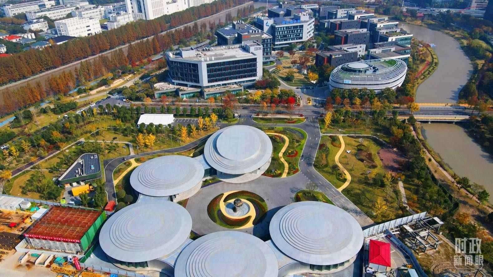 △張江科學(xué)城未來(lái)公園。（總臺(tái)央視記者范凱拍攝）