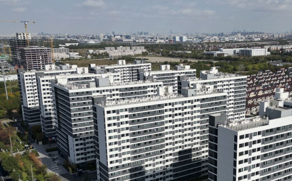 社區(qū)外景（無人機(jī)照片）。