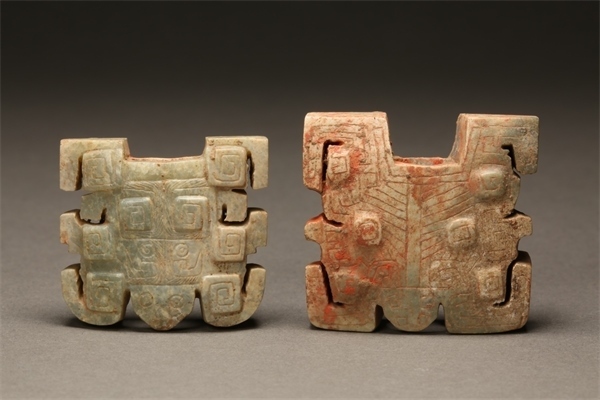 獸面形玉飾件。國家文物局供圖