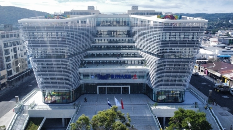 圖為中國(guó)援建薩爾瓦多國(guó)家圖書(shū)館實(shí)景。 圖片由中國(guó)援薩爾瓦多國(guó)家圖書(shū)館項(xiàng)目施工技術(shù)組提供