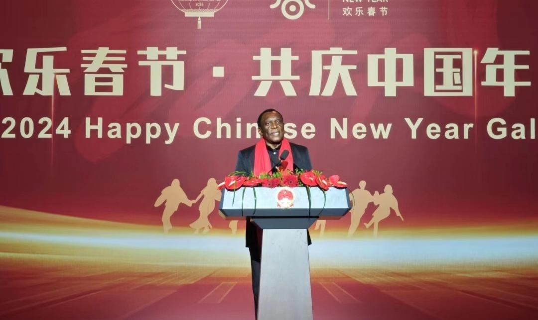 南非駐華大使謝勝文閣下致辭。中國(guó)駐南非大使館供圖