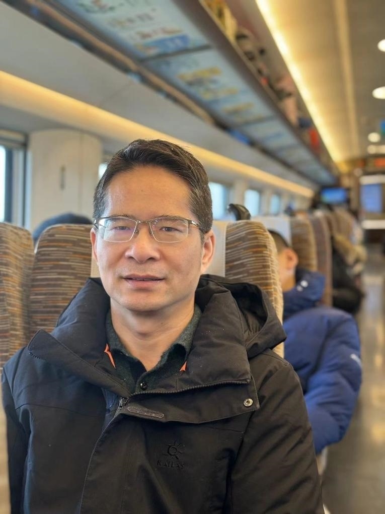 楊萬(wàn)坤乘坐高鐵往返京津。（采訪對(duì)象供圖）