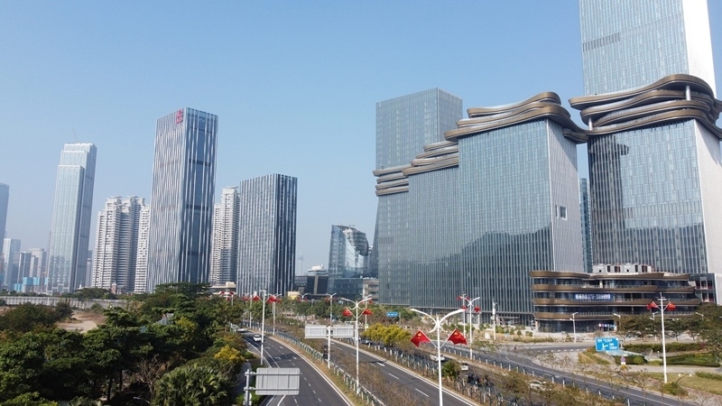 2024年1月1日，廣東珠海，橫琴粵澳深度合作區(qū)樓群。