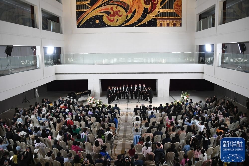 3月21日拍攝的“春暖·金融街韻律專場(chǎng)音樂(lè)會(huì)”現(xiàn)場(chǎng)。新華社記者 任超 攝