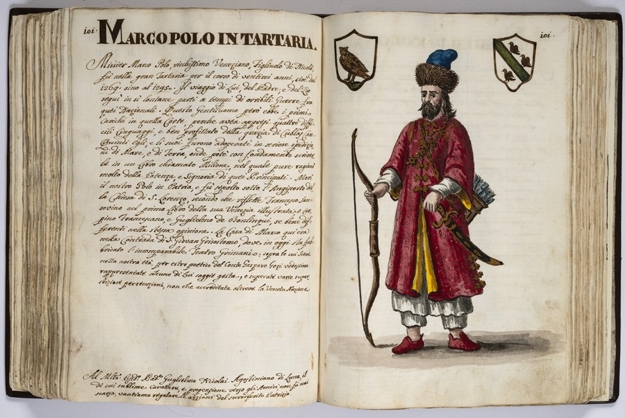 “馬可·波羅的世界”展覽的部分展品。威尼斯市立博物館基金會供圖