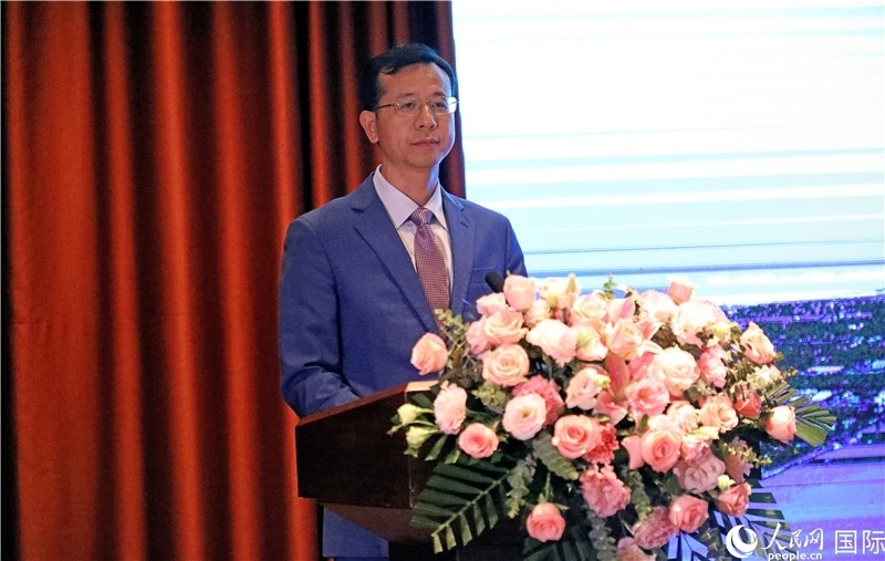 外交部外事管理司副司長姚紹俊在宣介會上致辭。人民網(wǎng)記者趙益普