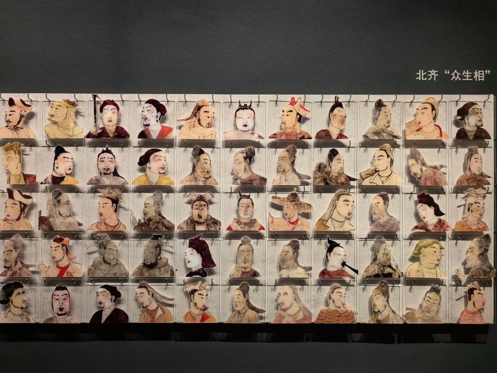 太原北齊壁畫博物館從山西北朝壁畫中提取人物元素展現(xiàn)當時民族融合、文化交流。太原北齊壁畫博物館供圖