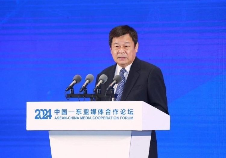 杜占元致辭。中國外文局供圖