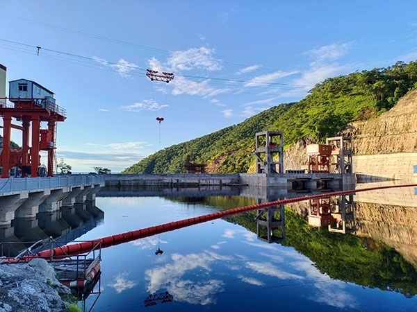 剛果（金）布桑加水電站水庫。中鐵資源集團(tuán)供圖