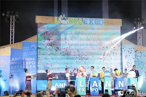 7月9日，2024年蘭納博覽會開幕式在清邁國際會展中心舉行。人民網(wǎng)記者楊一攝