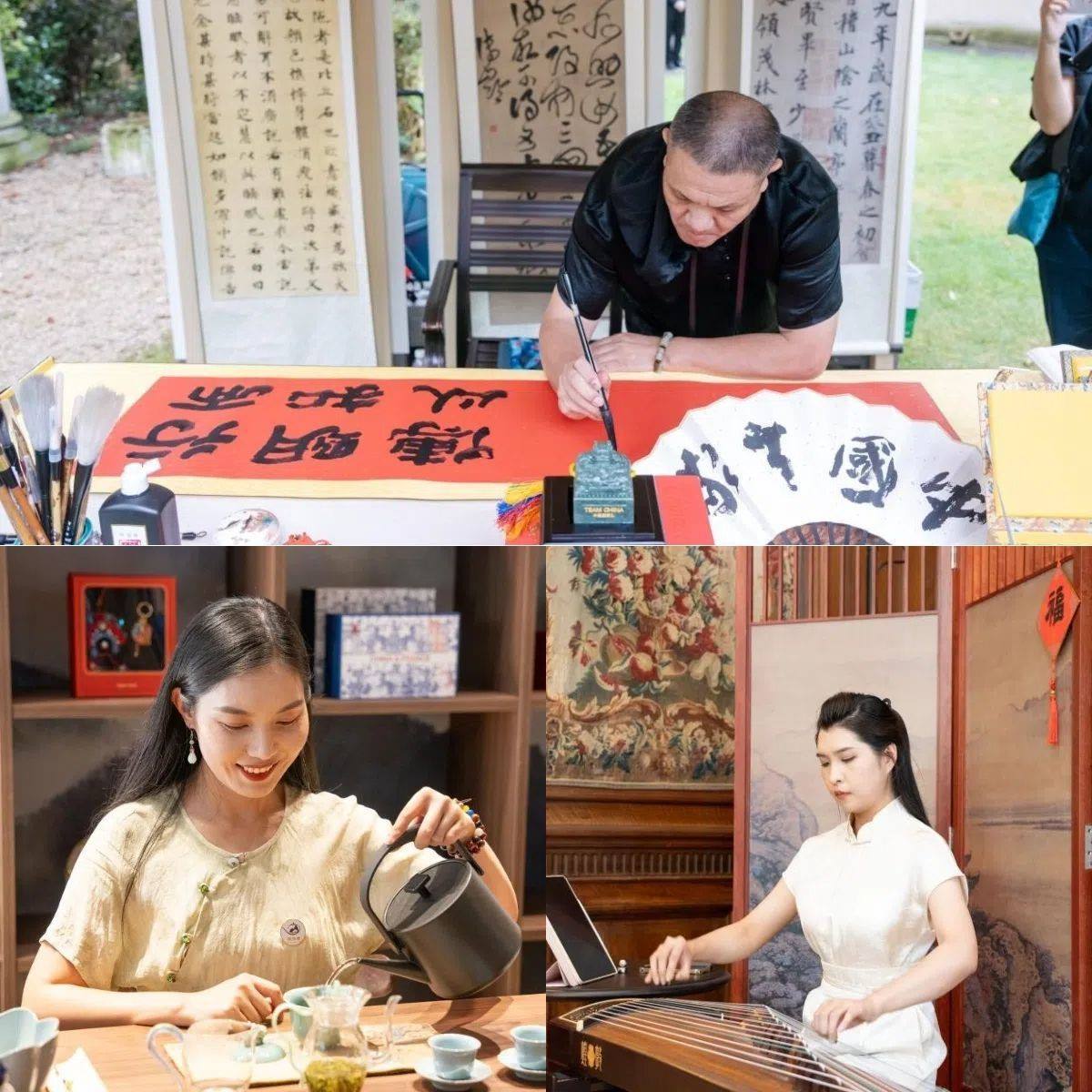 中國(guó)非遺與傳統(tǒng)文化展區(qū)引人入勝。 “中國(guó)之家”供圖