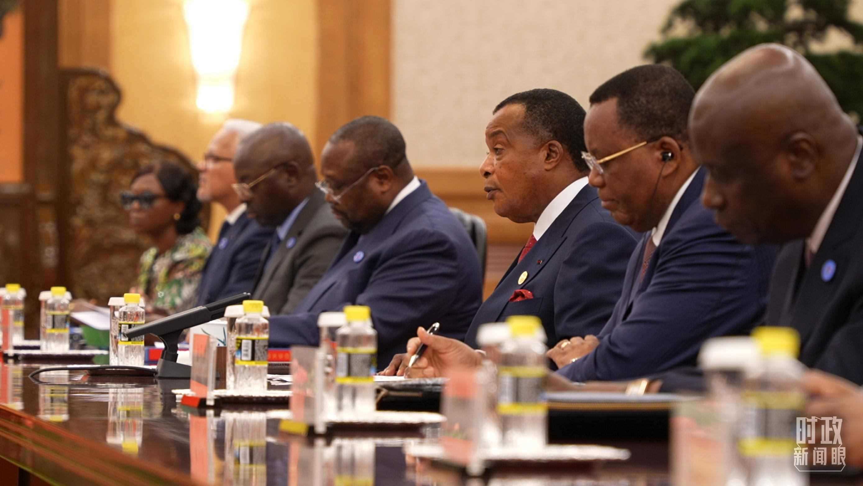 剛果（布）總統(tǒng)薩蘇。（總臺央視記者蔣碩拍攝）