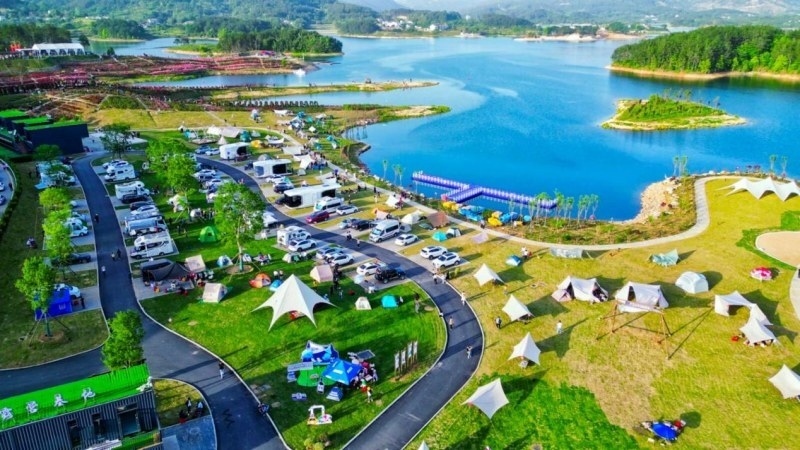 牛車(chē)河月亮灣露營(yíng)基地。受訪(fǎng)方供圖