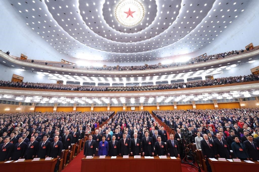 2024年3月5日，第十四屆全國(guó)人民代表大會(huì)第二次會(huì)議在北京人民大會(huì)堂開(kāi)幕。新華社記者 黃敬文 攝