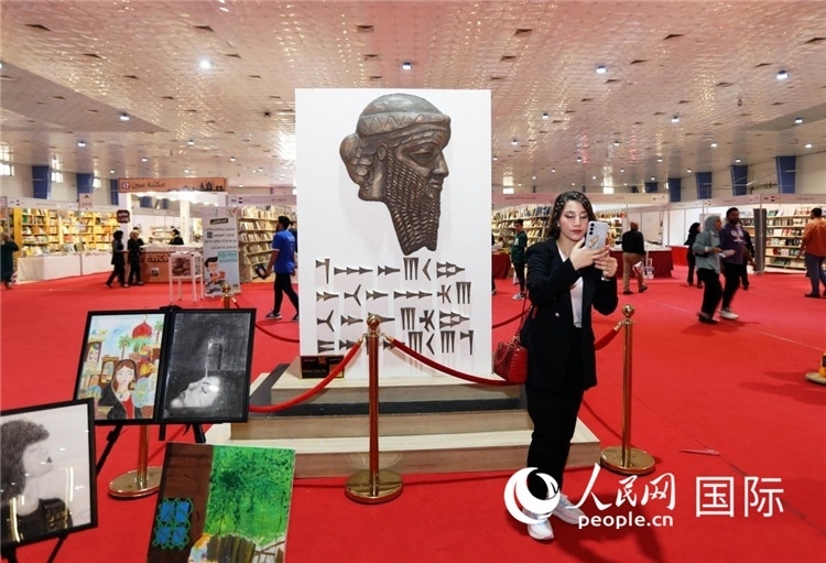 展廳一角。人民網(wǎng)中東中心分社奧馬爾·哈利勒攝