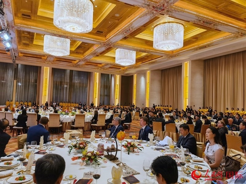 慶祝中俄建交75周年招待會在京舉行。人民網(wǎng)記者 李明琪攝