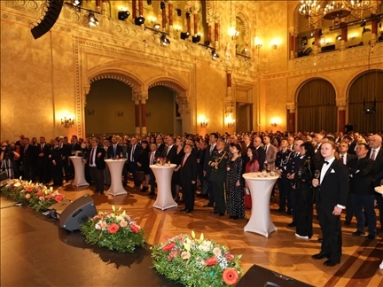 招待會(huì)現(xiàn)場。中國駐匈牙利大使館供圖