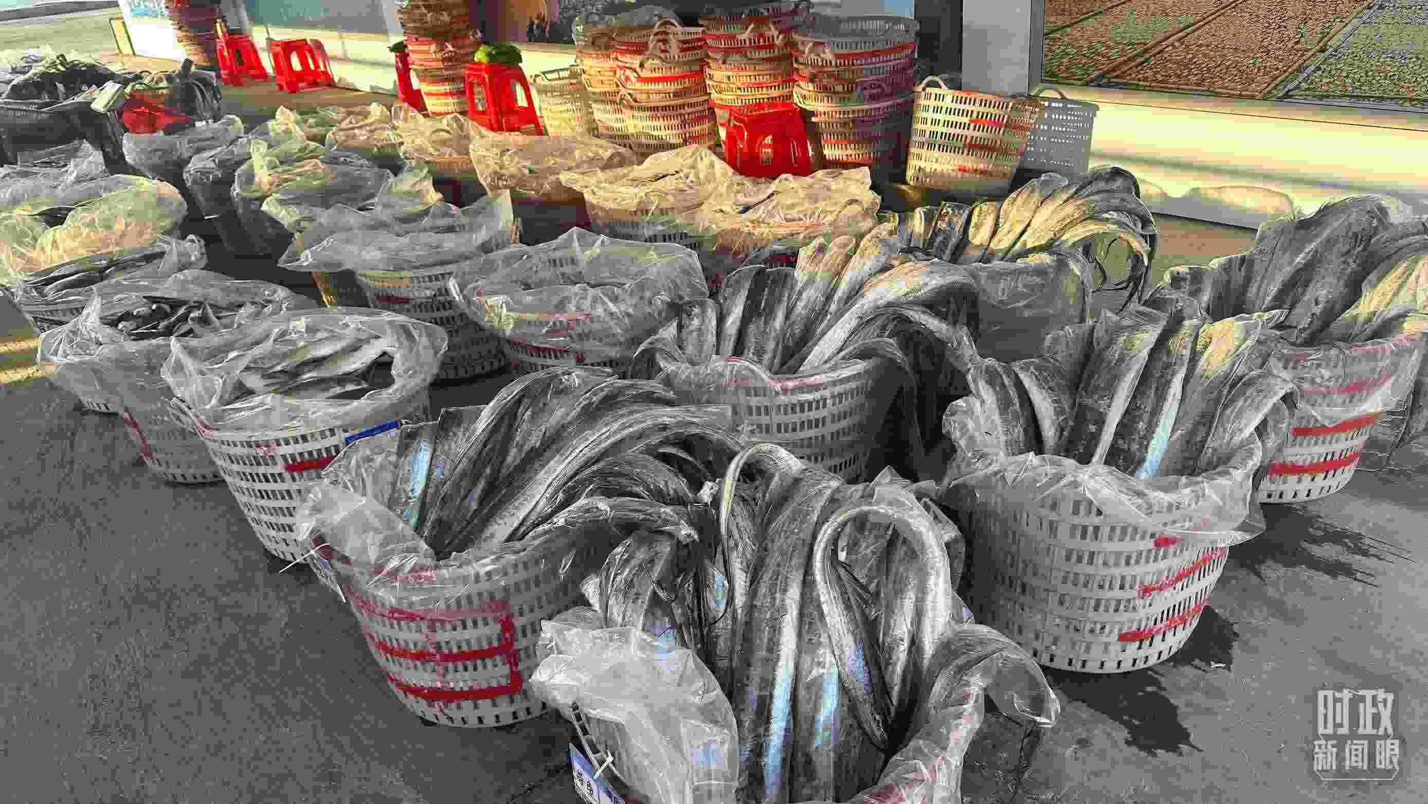 △澳角村的海產(chǎn)品。（總臺央視記者覃思拍攝）