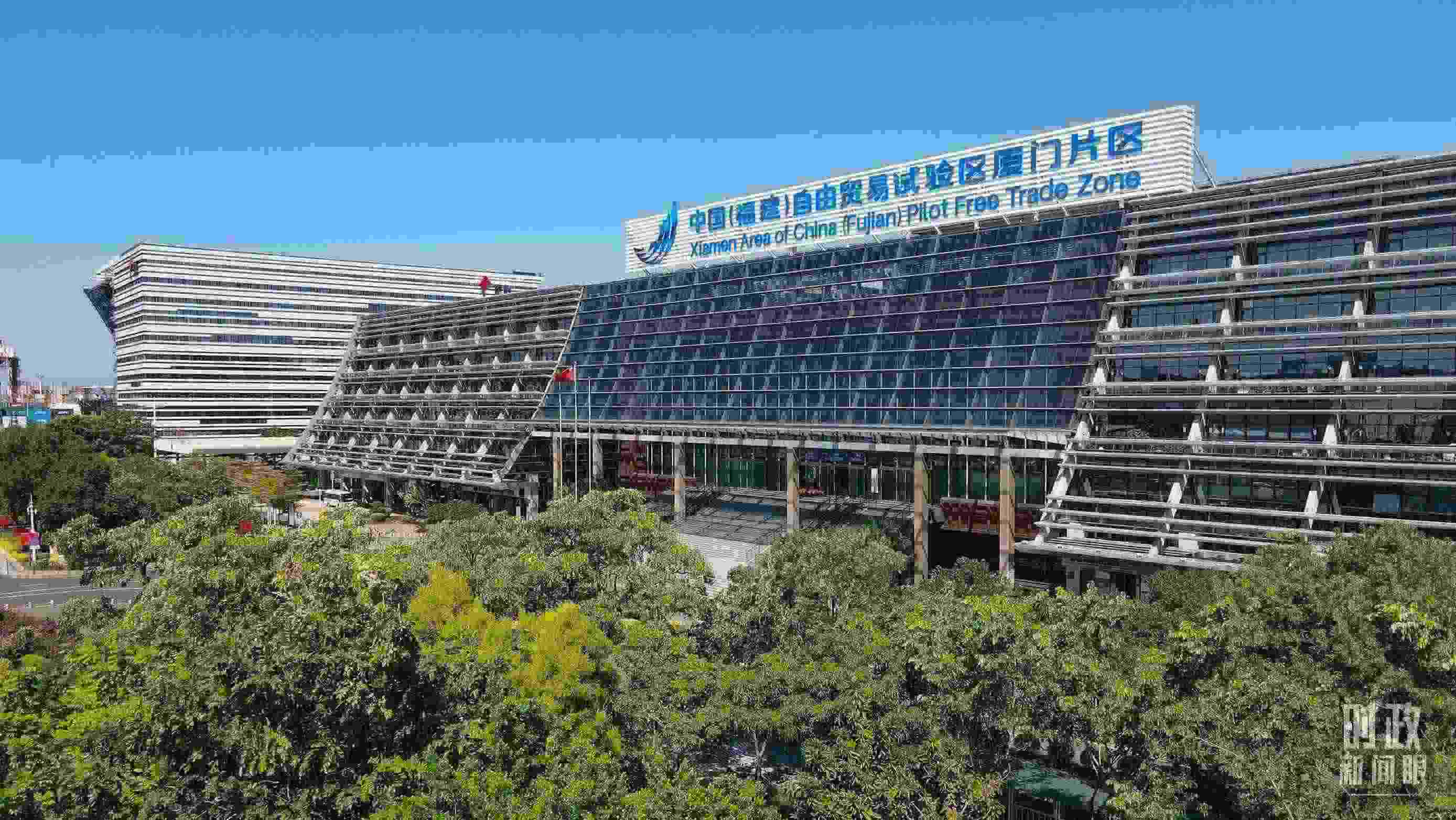 △中國（福建）自由貿(mào)易試驗(yàn)區(qū)廈門片區(qū)。（總臺記者鄭皓拍攝）