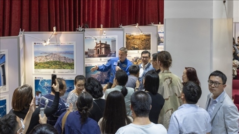 5月29日，“宇宙·金磚國家”圖片巡回展在北京舉辦，活動現(xiàn)場吸引了眾多中國觀眾。北京俄羅斯文化中心供圖