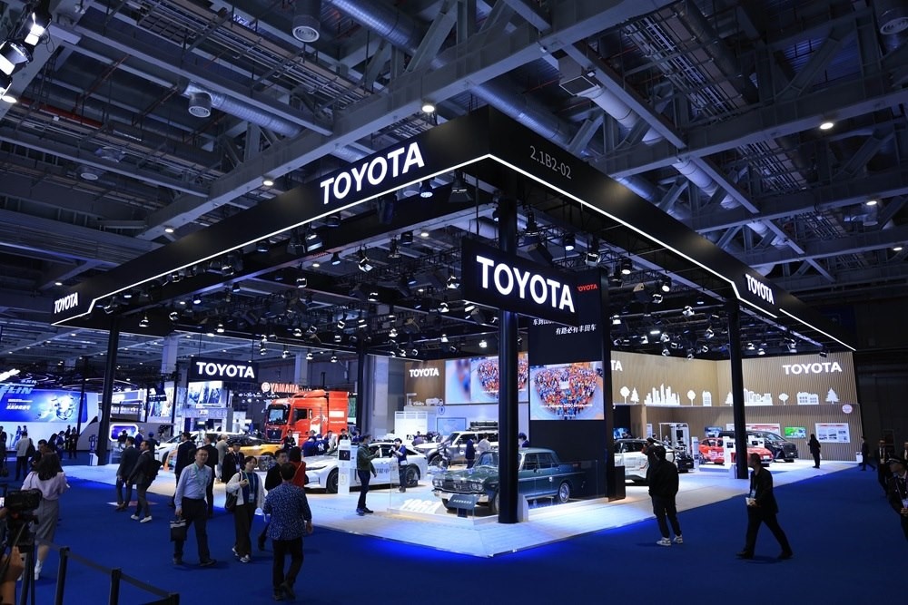 第七屆進(jìn)博會豐田展臺。人民網(wǎng)記者 車柯蒙攝