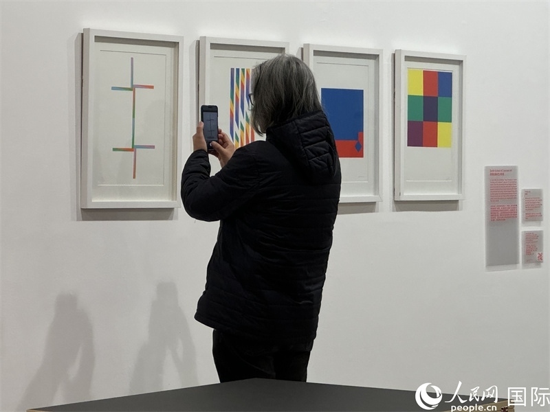 11月8日，觀眾在“瑞士經典設計展”作品前駐足欣賞。人民網 謝瑩攝 