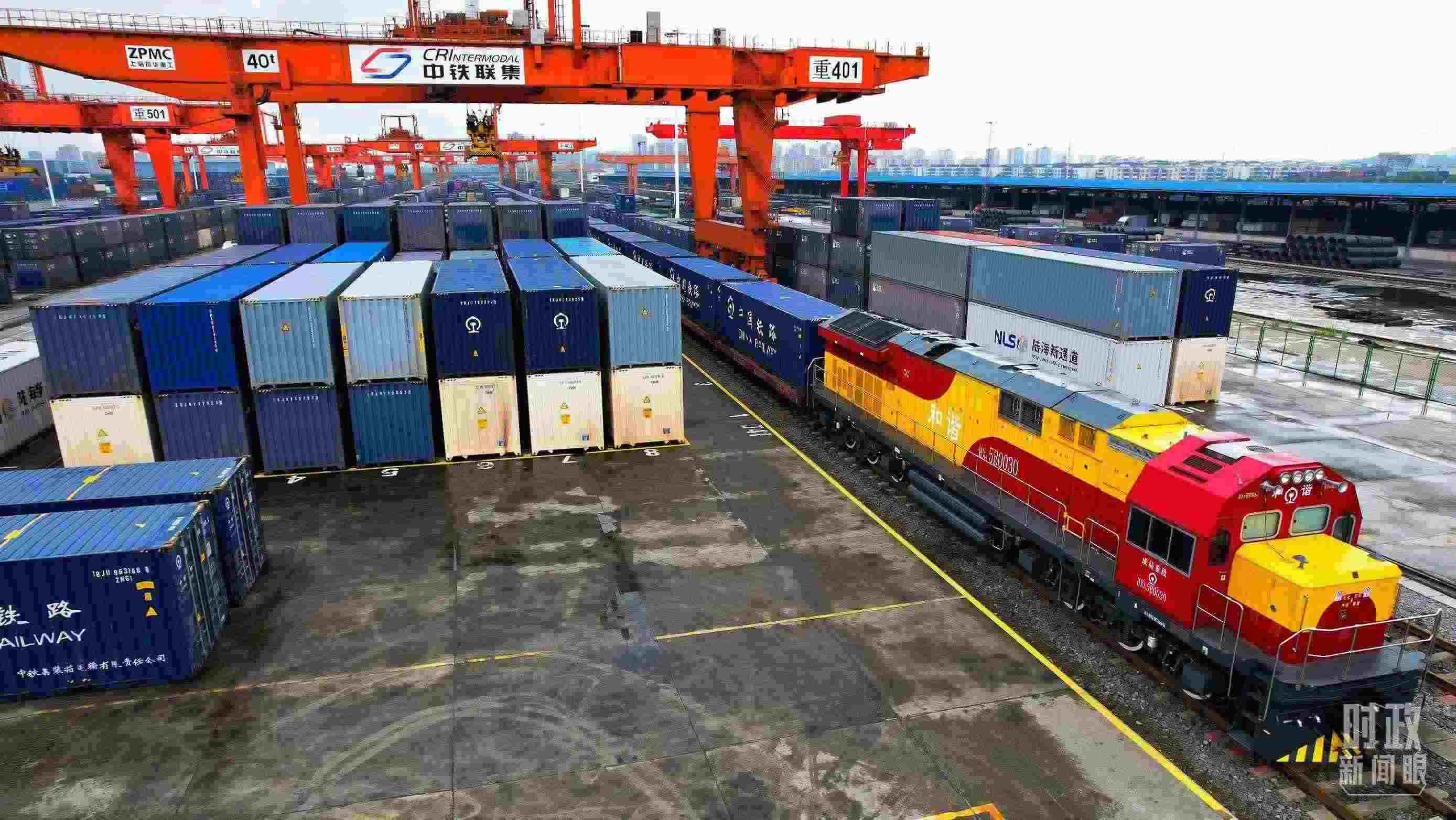 △重慶國際物流樞紐園區(qū)。（總臺記者劉雨拍攝）