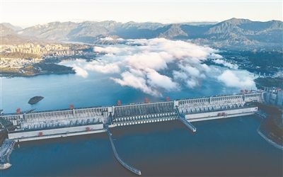 圖為三峽大壩。 新華社發(fā)（鄭家裕攝）