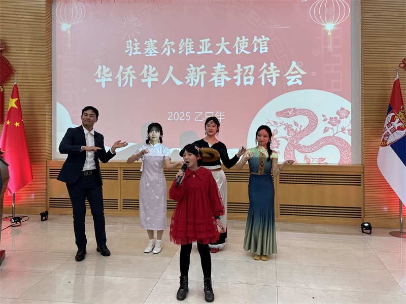 招待會現(xiàn)場表演。諾維薩德孔子學院供圖