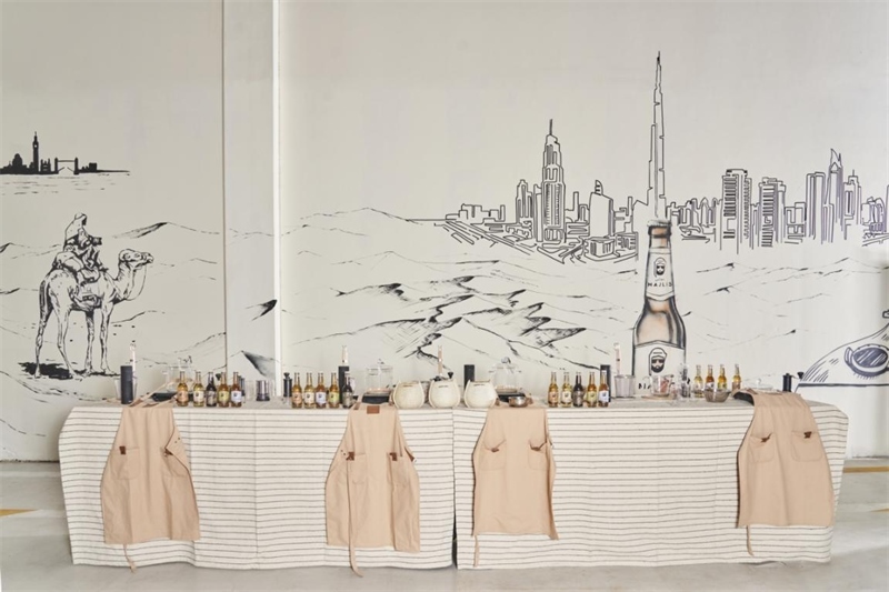 工廠內(nèi)設(shè)有互動(dòng)區(qū)，參觀訪客可以親手制作麥芽飲料，受訪對(duì)象供圖