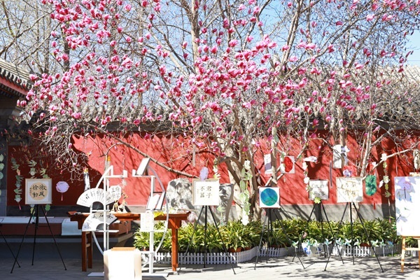 翰墨書韻展區(qū)的書法展品。府學(xué)胡同小學(xué)供圖