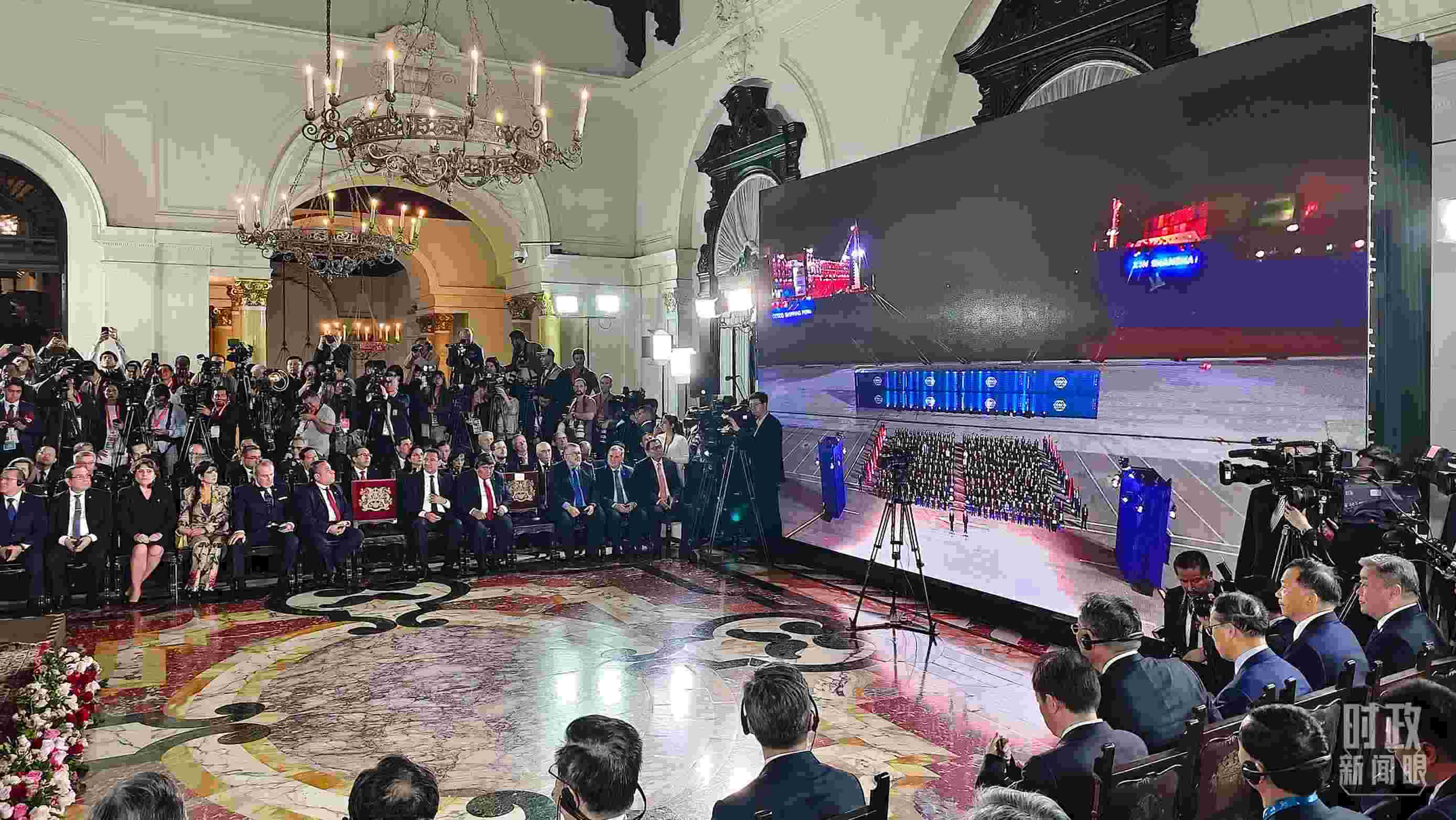 錢凱港開(kāi)港儀式現(xiàn)場(chǎng)。（總臺(tái)央視記者韓銳拍攝）