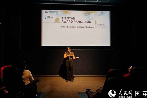 天壇映像全球巡展·倫敦站放映現(xiàn)場。楊浩鵬攝