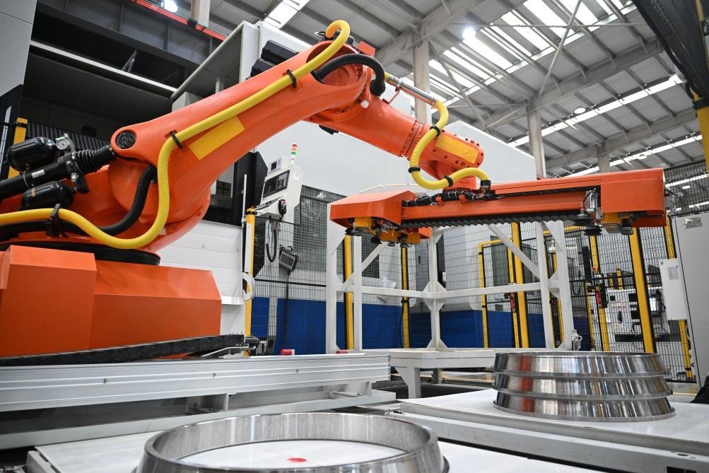 這是洛陽軸承集團股份有限公司的智能生產(chǎn)線。新華社記者 李嘉南 攝